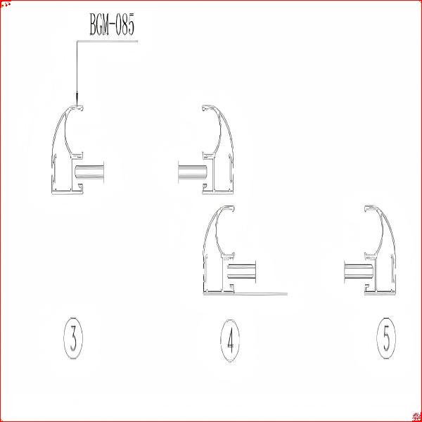 Aluminum profiles for universal closet door - Image 4