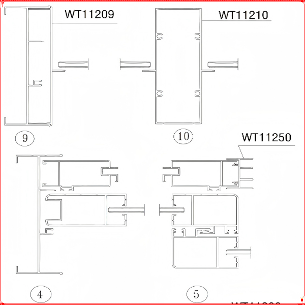 WT112 series three-track sliding window - Image 4